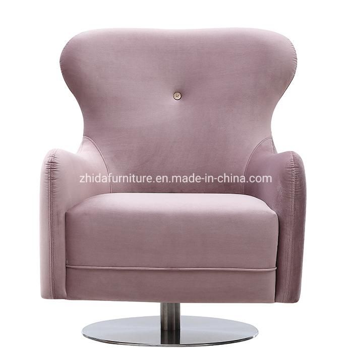 Project Case Wedding Events Pink Velvet Living Room Swivel Chair