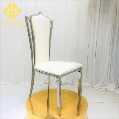 Sawa Customized Luxury Wedding Furniture Stainless Steel Dining Chair