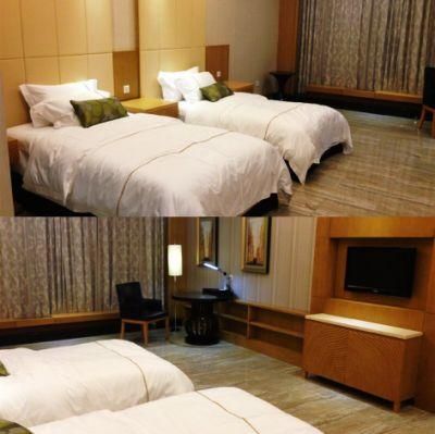 Chinese Factory Professional Customization 5 Star Modern Solid Wood Hotel Queen Bedroom Furniture (GLCHN-010)