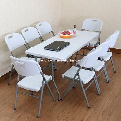 Portable Modern Garden Furniture Sets Plastic Folding Table and Chair