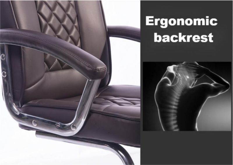 Ergonimic Swivel Modern Gas Spring Executive Boss Leather Office Chair