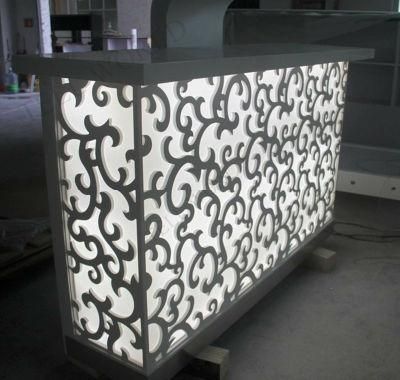 Solid Surface Artificial Marble Reception Desk LED