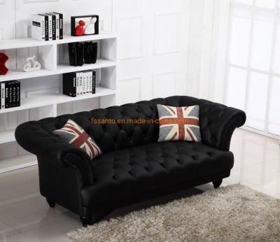 Modern European Style Chesterfield Leather Living Room 1+2+3 Seater Fabric Home Furniture Sofa Set