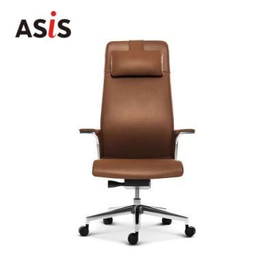 Asis Match Executive High Back Ergonomic Leather Office Chair Modern Mesh Chair Furniture