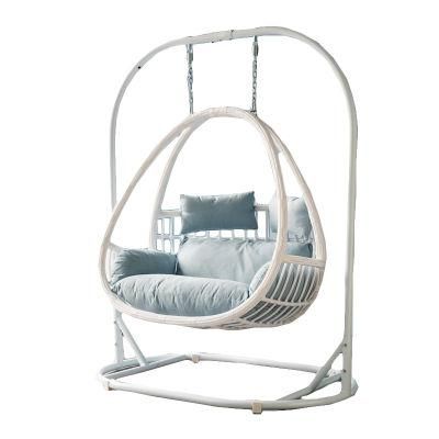 Modern Furniture PE Wicker Patio Hammock Outdoor Rattan Garden Egg Hanging Swing Chair