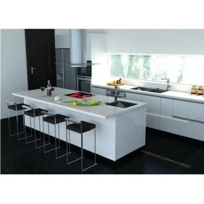 Modular Kitchen Cabinet PVC Matt Grey Black Lacquer Kitchen Cabinet
