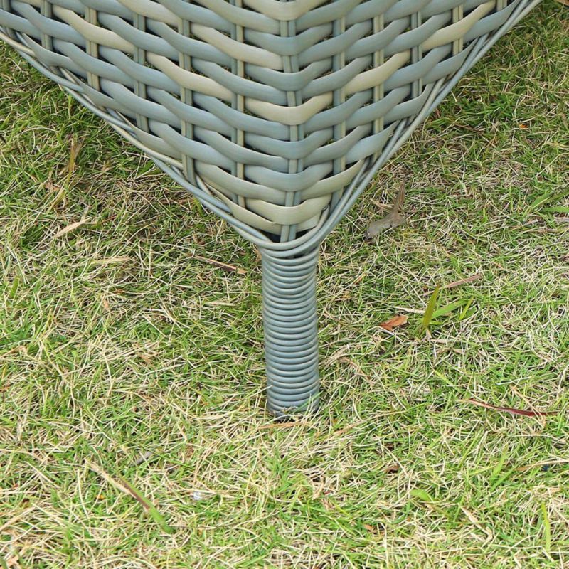 Luxury Outdoor Home Hotel Garden Patio Rattan Dining Chair and Table Combination