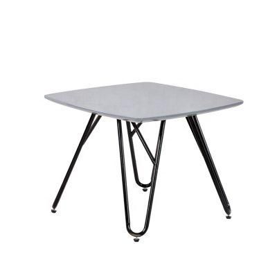 Wholesale Cheap Price Home Furniture High Glossy Painting MDF Modern Coffee Table with Black Legs