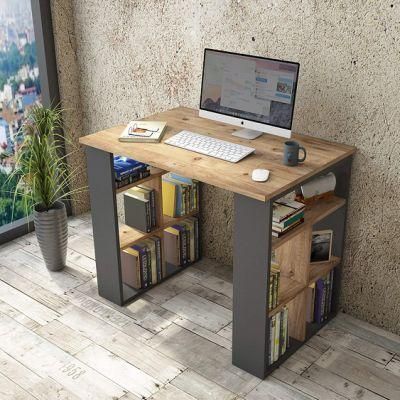 Hot Selling Good Quality Density Board Home Office Desk Wooden Metal Computer Table