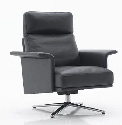 High Back Fabric Leather Swivel Rotary Single Seater Sofa Chair