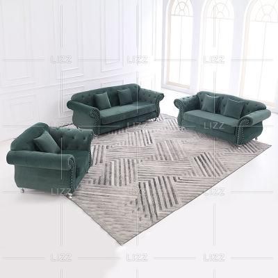 European Modern Home Furniture Living Room Leisure Fabric Sofa Set