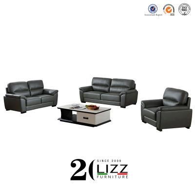 Modern Furniture Home and Office Black Leather Couches
