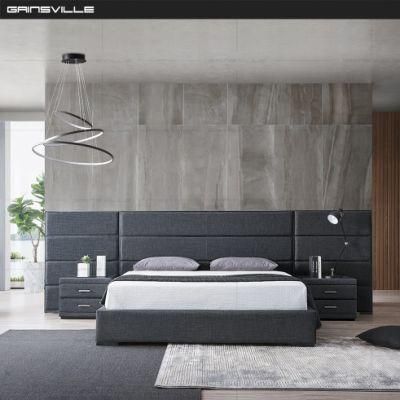 Modern Style Home Furniture Hotel Bedroom Sets Wall Bed with Stainless Steel Decoration Furniture