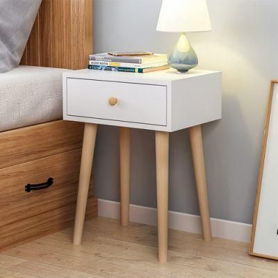 Modern MDF or Particle Board Wooden Bedside Table Room Furniture.