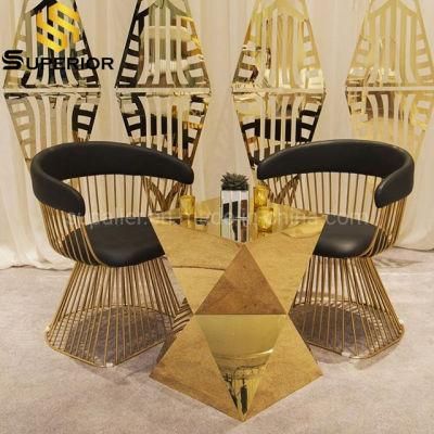 Wholesale Gold Cocktail Chairs and Tables for Hotel Bar Furniture