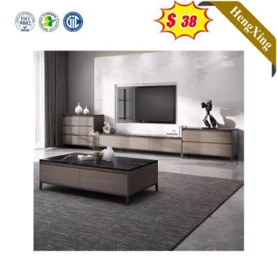 Cheap Price Wooden Modern Style Living Room Furniture Black Mixed Brown Color Coffee Table