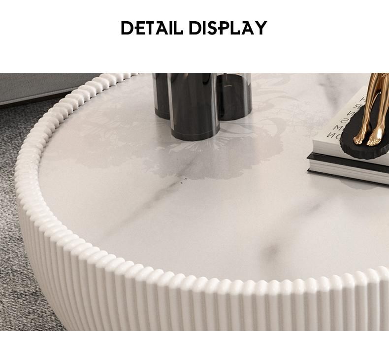 New Design White Marble Stone Bowl Coffee Table