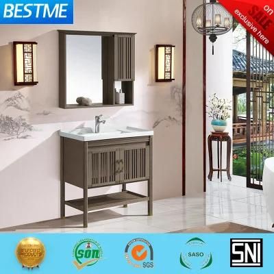 Modern Bathroom Ceramic Basin Vanity Cabinet Furniture by-P4086-70
