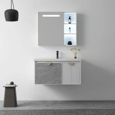 Dismantle Aluminum Combination Bathroom Cabinet with Basin and Mirror
