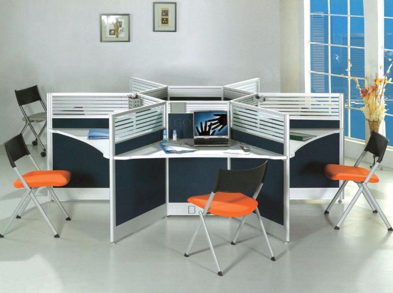 Manufacturer S Shape Staff Working Office Partition Cubicle Desk (SZ-WST656)