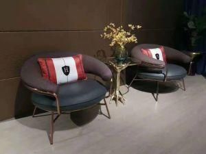Modern Nordic Round Velvet Single Leisure Sofa Chair