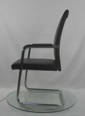 High Light Tube Metal Frame PU Leather Comfortable Office Chair with Armrest