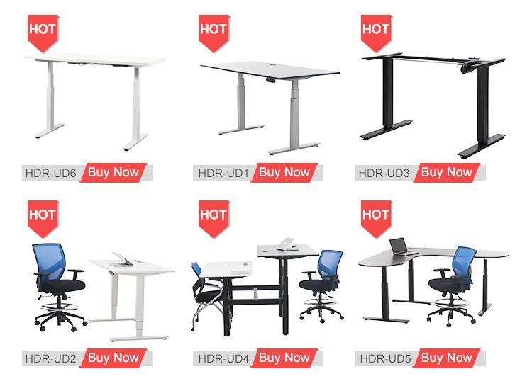 Ergonomic 3-Stage Column Electric Desk Height Adjustable Office Desk Frame Office Furniture
