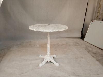 Modern Dining Table Round Marble Top Hotel Furniture Restaurant Furniture