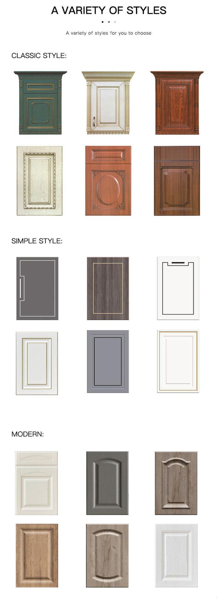 Custom Top Quality Solid Wood American Style Shaker Style Doors Kitchen Cabinets
