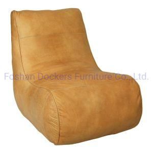 Full Genunie Leather Simple Design Vintage Living Room Furnitre Dining Room Bedroom Hotel Room Sofa