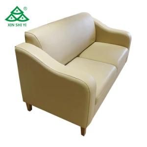 Two Seat Genuine Leather Sofa for Living Room and Partment Villa Offices and Hotel Lobby