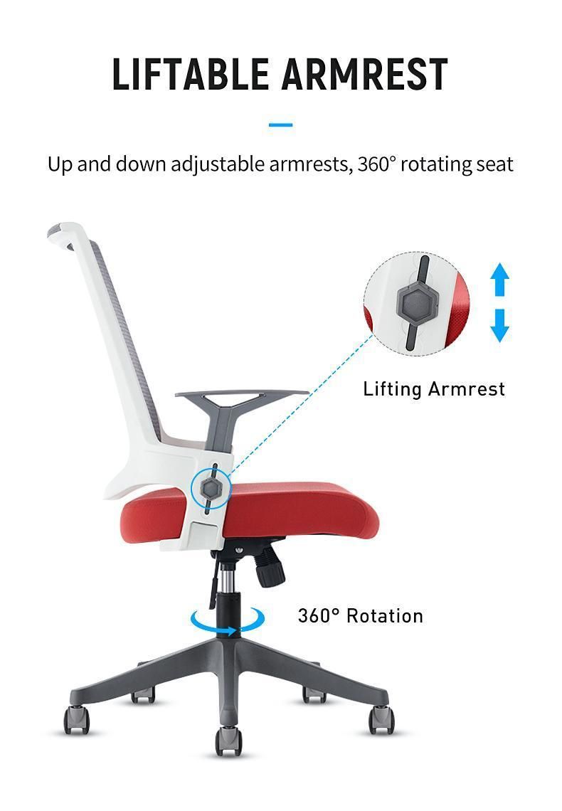 Commercial Furniture Modern Multi-Functional Adjustable Armrest Swivel Executive Office Chair Office Mesh Chair