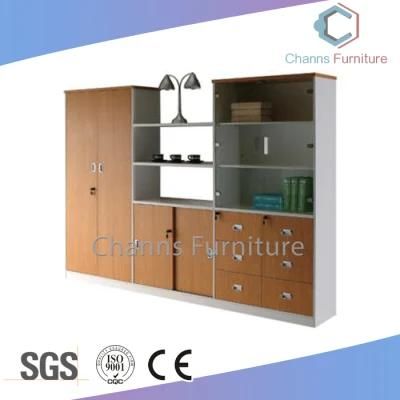Modern Cabinet Office Furniture Customize Chipboard Office Bookcase with Display Rack (CAS-FC18501)
