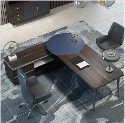 MDF Office Desk Luxury Executive Modern Office Desk L Shaped Manager Computer Desk Office Furniture
