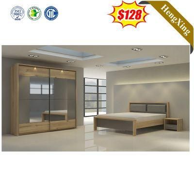 Fashion Modern Wooden Storage Hotel Home Bedroom Furniture King Double Bedroom Bed