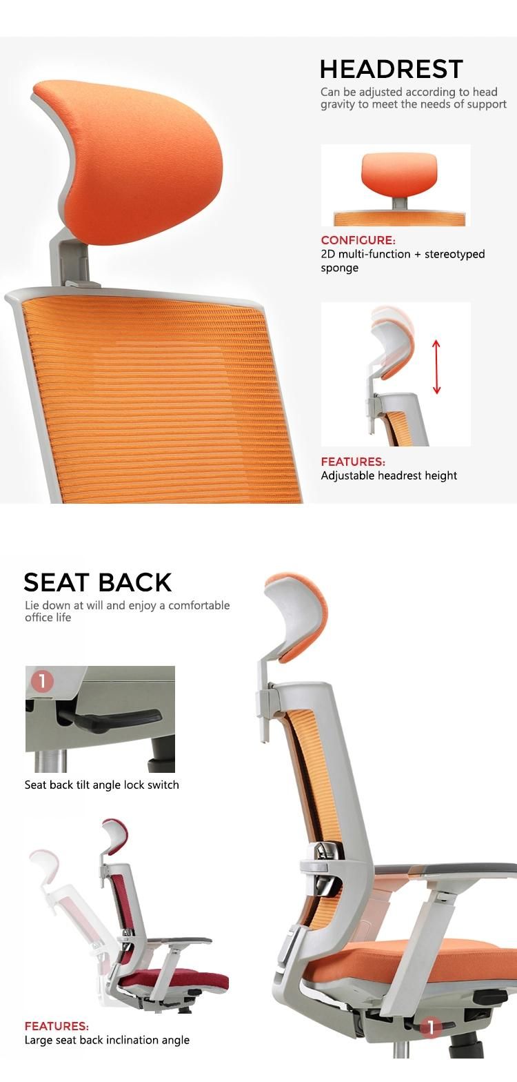 Factory Price Mesh Modern Swivel Computer Office Chair Ergonomic Fabric Chair