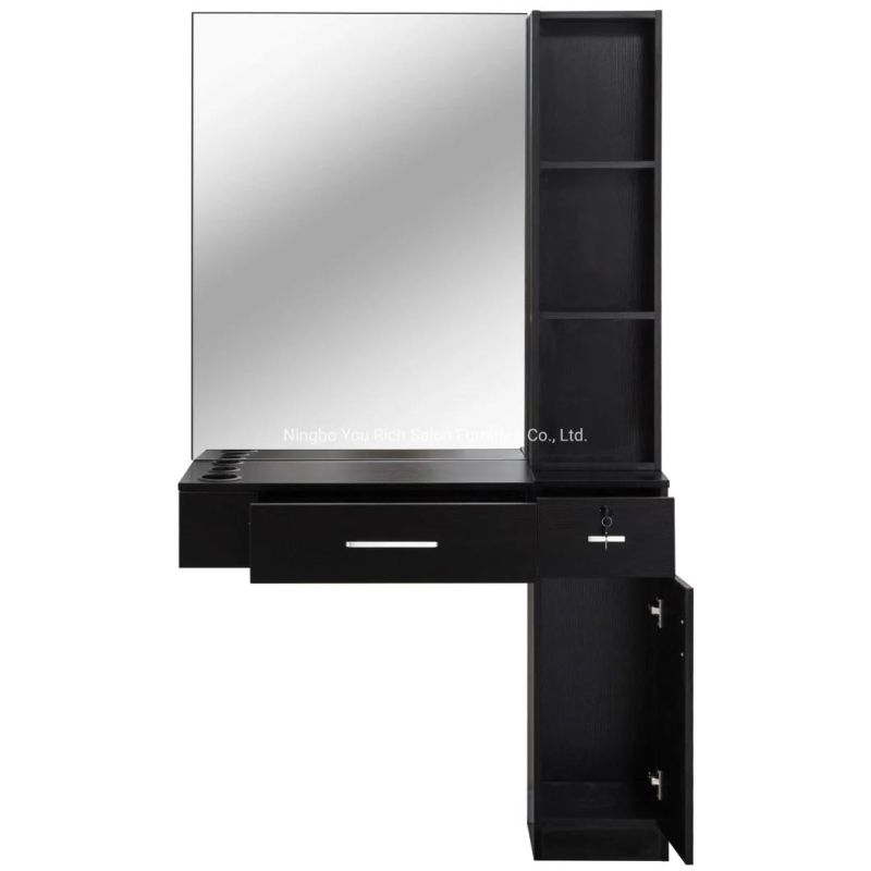 Barberpub Salon Station Hair Styling with Mirror Beauty Salon SPA Cabinet