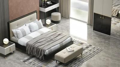 Nova Bedroom Furniture Modern Leather Bedroom Bed King Size Upholstered Bed