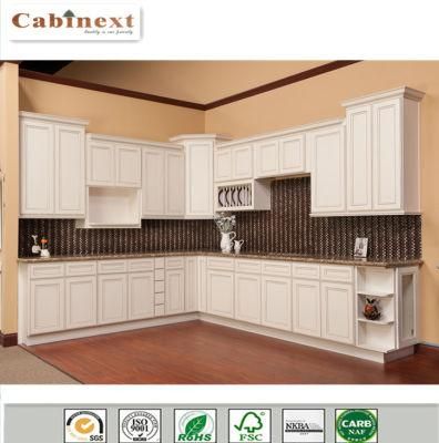 Rta Antique Flat Pack Kitchen Cabinets in Solid Wood