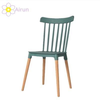 Modern Wooden Coffee Shop Chairs Restaurant White Windsor Dining Chair