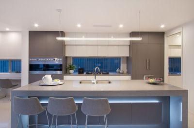 Modern Australia Design Cherry Wine Wood Mixed Color Flat-Panel MDF Drawer Kitchen Cabinets Accesories