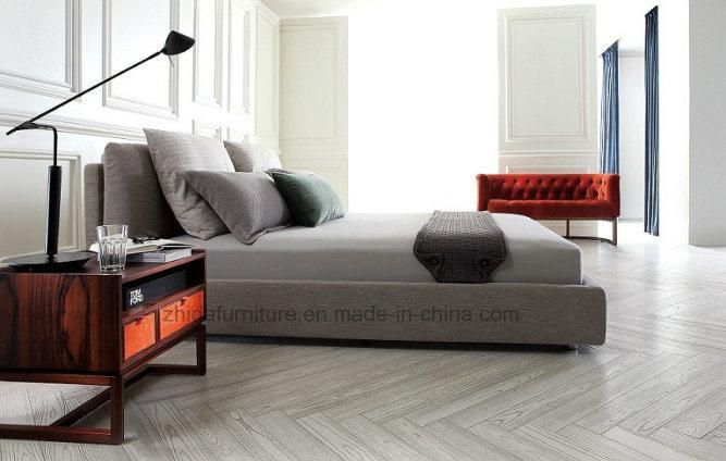 Bedroom Furniture Modern Luxury Design King & Queen Size Genuine Leather Bed