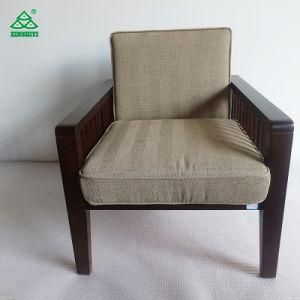 Customized Luxury Living Room Furniture / Hotel Lobby Sofa with Solid Wood Leg
