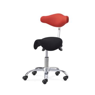 Ergonomic Saddle Seat Medical Dental Assistant Stool