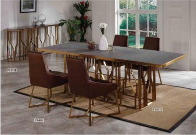 New Creative Metal Modern Home Dining Room Furniture Set 2020