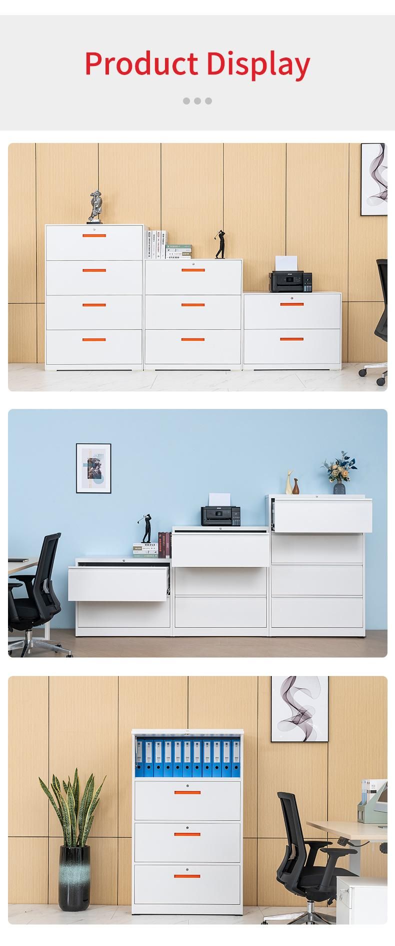 Modern Office 3 Drawer Metal Lateral File Cabinet