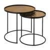 Modern Furniture High Quality Restaurant Furniture Living Room Bedroom Inlaid Small Round Coffee Tea Metal Dining Table