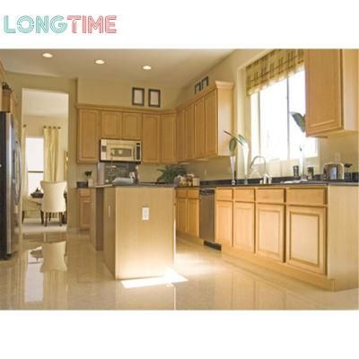 Flat Pack Melamine MDF Lacquer Solid Wood Kitchen Cabinet