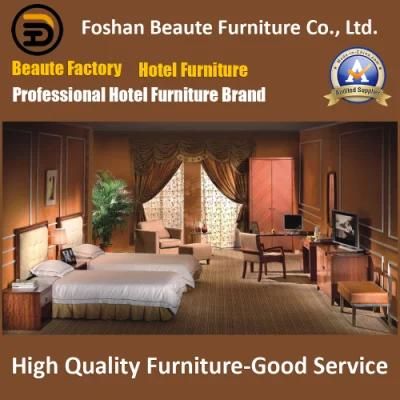 Hotel Furniture/Luxury Double Hotel Bedroom Furniture/Standard Hotel Double Bedroom Suite/Double Hospitality Guest Room Furniture (GLB-0109805)
