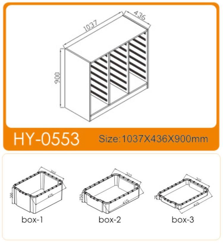 Indoor Children Cabinet&Kids Furniture with Plastic Storage